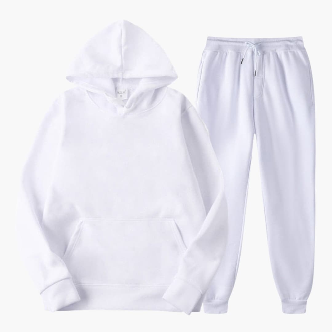 Damen-Jogginganzug mit elastischem Bund und langen Ärmeln