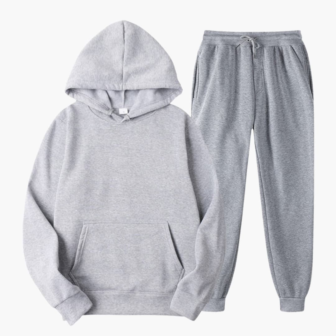 Damen-Jogginganzug mit elastischem Bund und langen Ärmeln