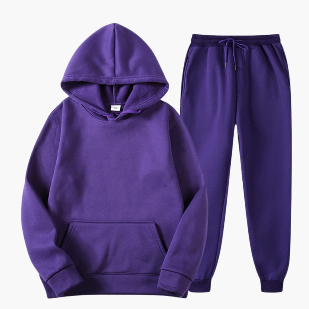 Damen-Jogginganzug mit elastischem Bund und langen Ärmeln