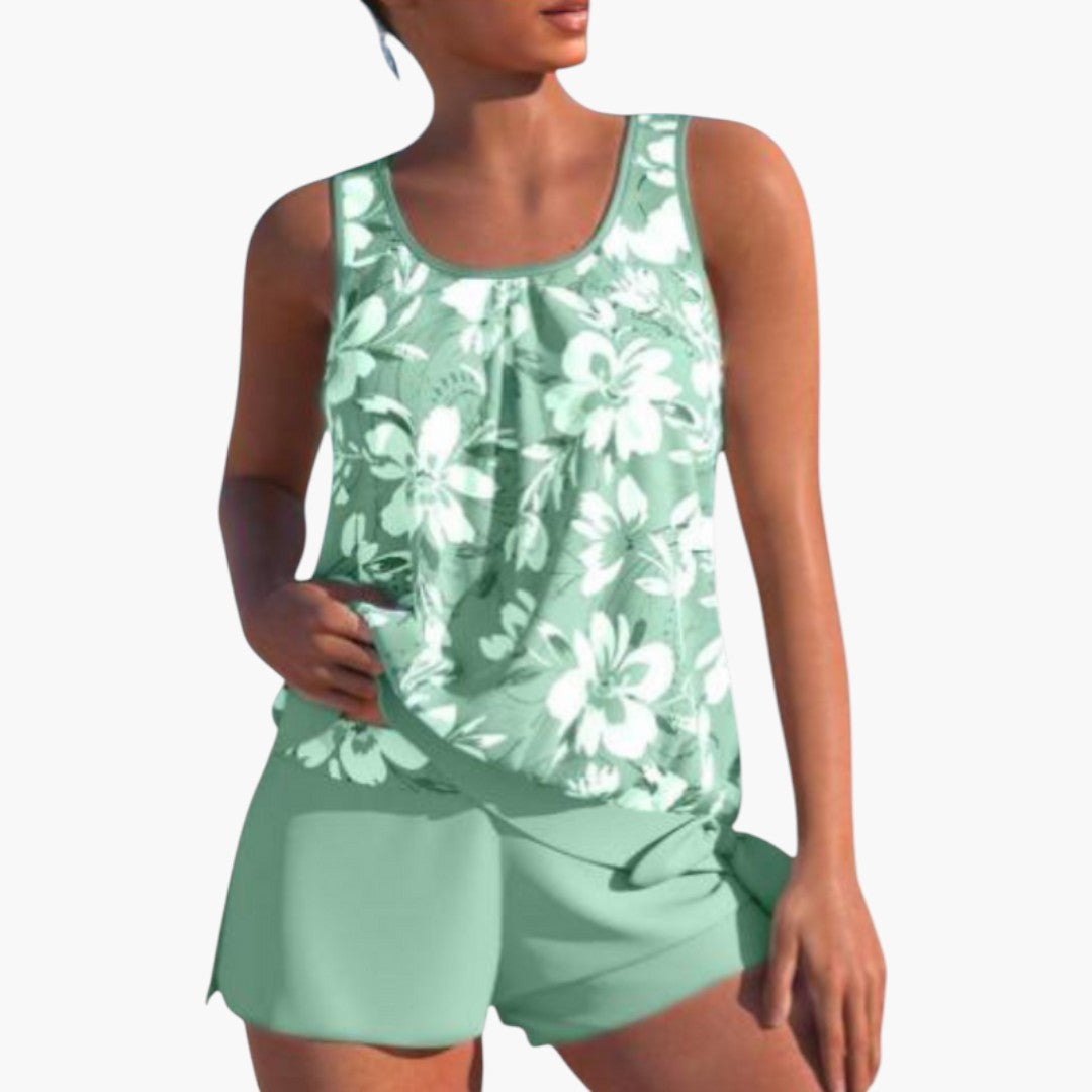 Ensemble tankini pour femmes avec imprimé floral