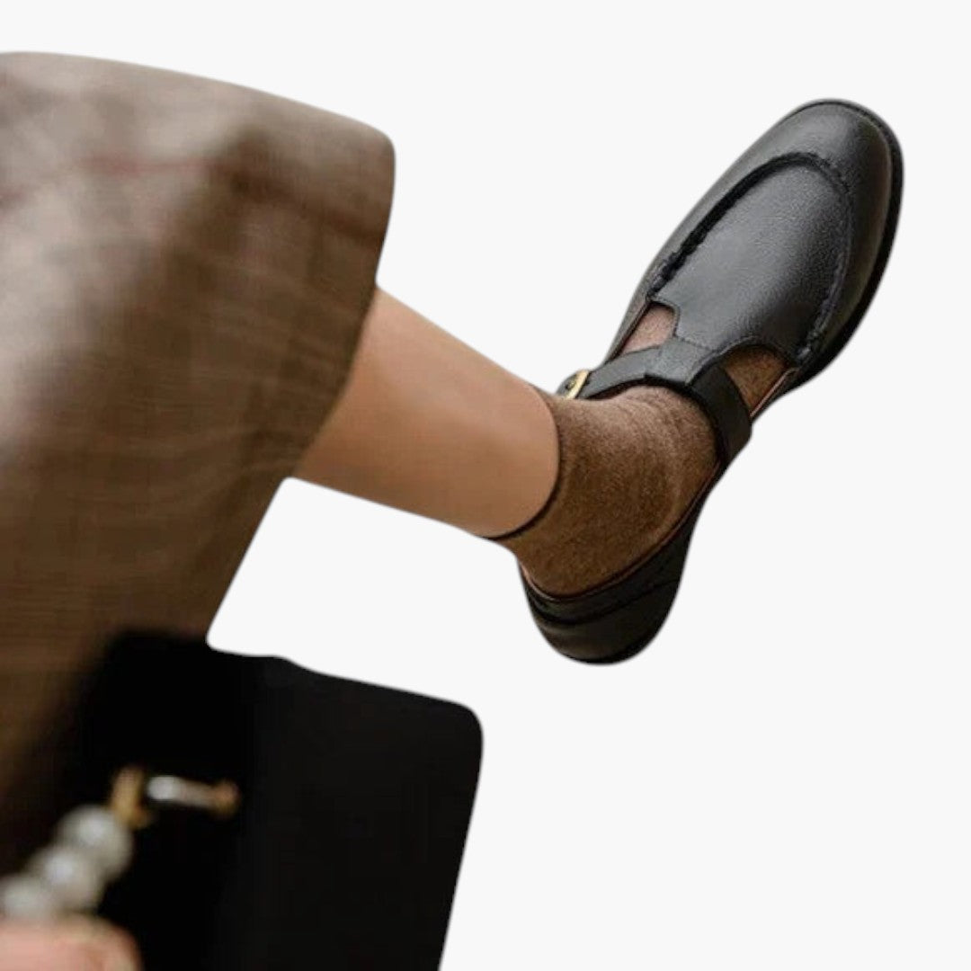 Femmes Chaussures Mary Jane a Bout Carré et Soutien Orthopédique