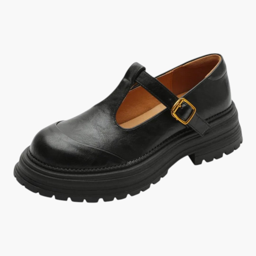 Femmes Chaussures Mary Jane avec Bride T et Bout Rond