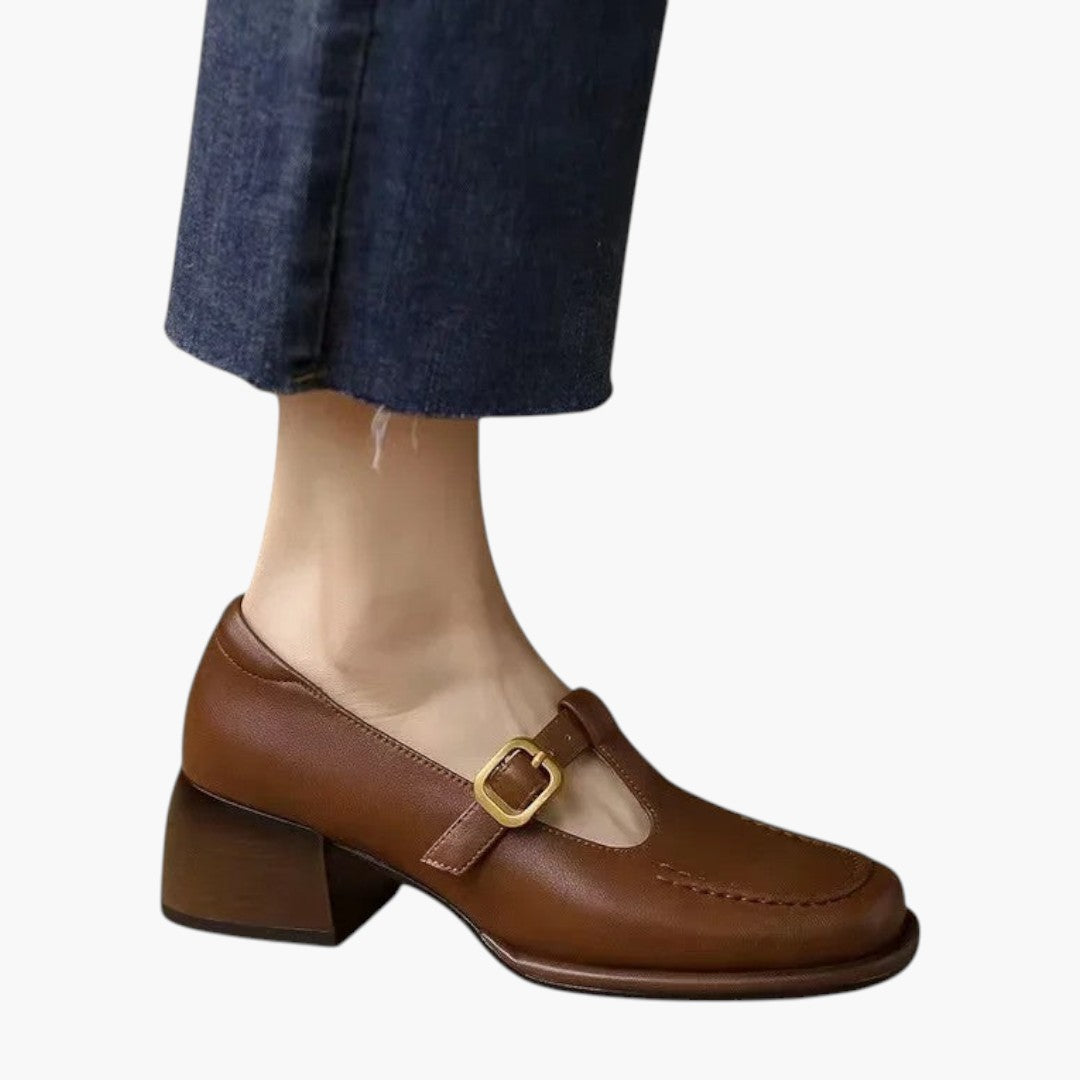 Femmes Chaussures Mary Jane avec Bride T et Semelle Orthopédique