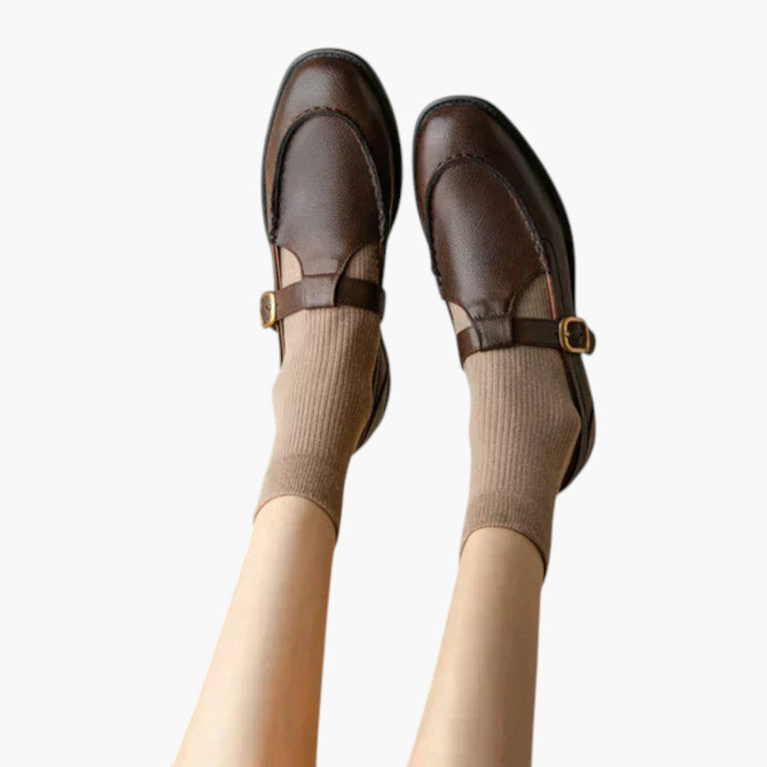 Femmes Chaussures Mary Jane avec Bride T et Talon Bas Bloc