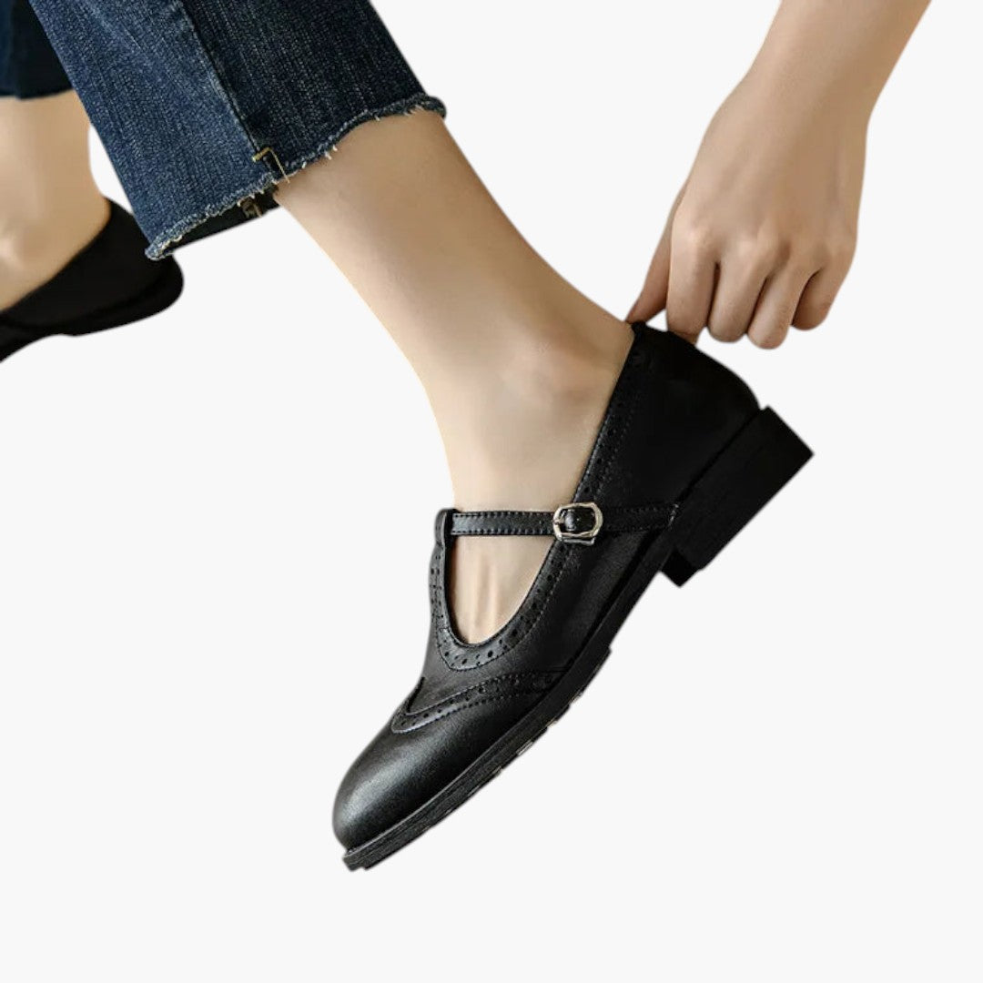 Femmes Chaussures Mary Jane avec Bride T et Talon Bas