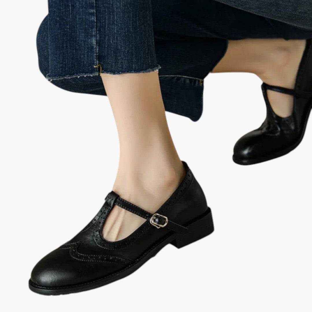 Femmes Chaussures Mary Jane avec Bride T et Talon Bas