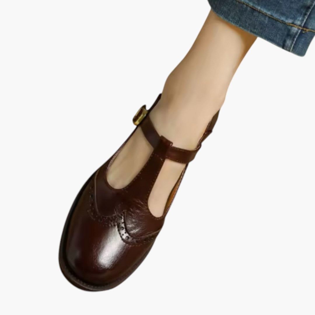 Dames Mary Jane schoenen met T-bandje en blokhak