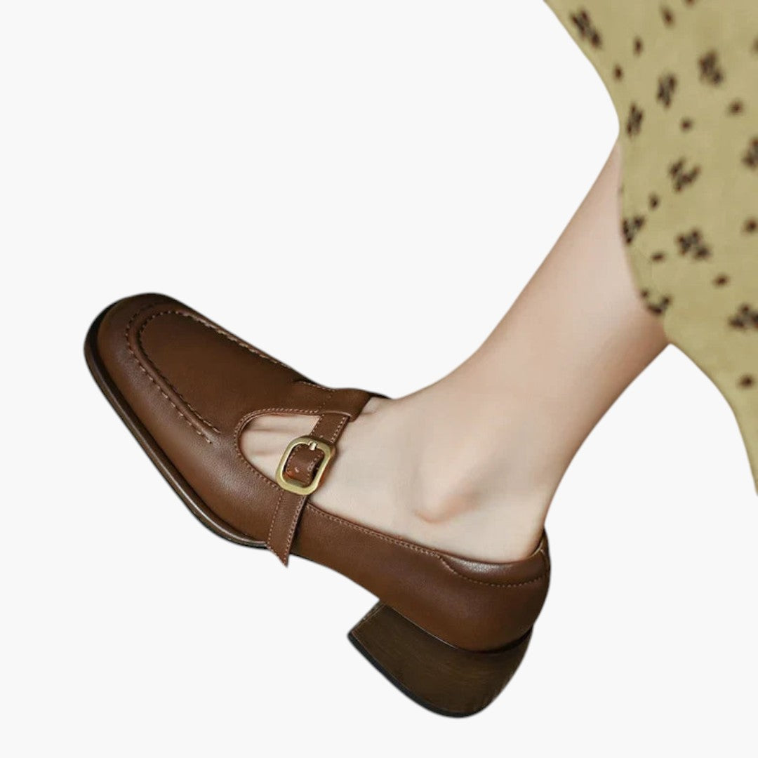 Femmes Chaussures Mary Jane a Bride T et Talon Bloc