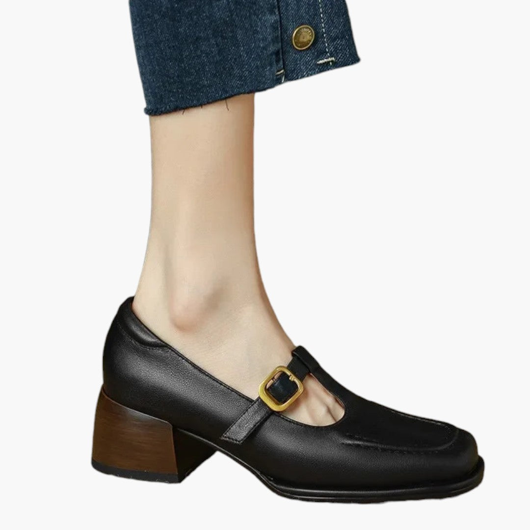 Femmes Chaussures Mary Jane a Bride T et Talon Bloc