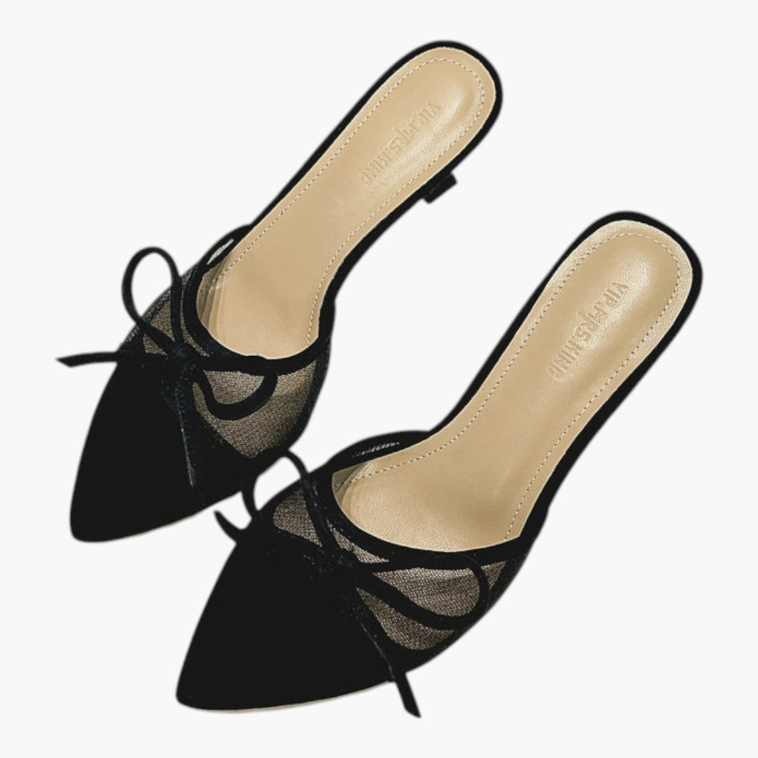 Femmes Chaussures Talon Aiguille avec Bout Peep Toe et Maille