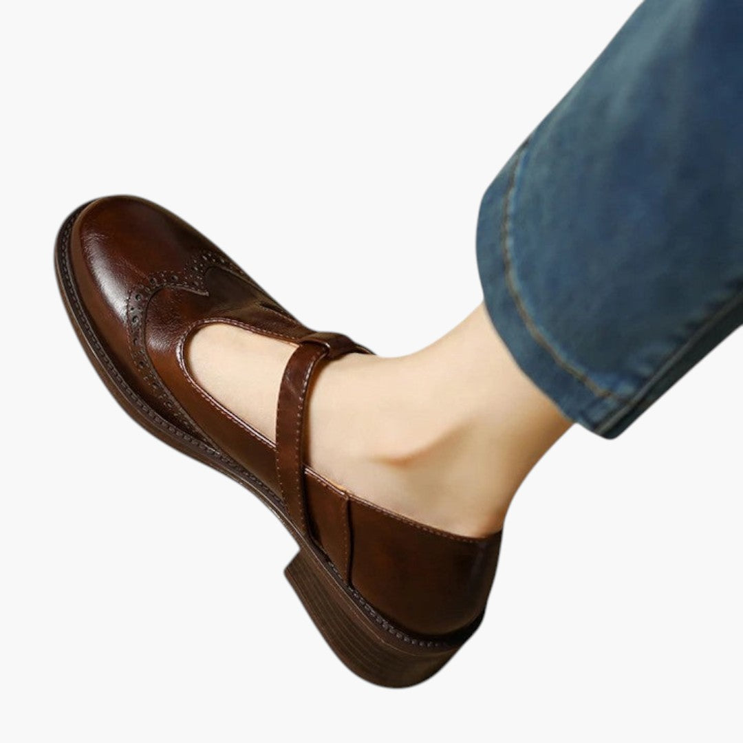 Femmes Confortables Chaussures Mary Jane a Bride et Bout Rond