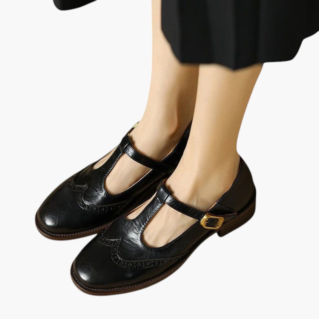 Femmes Confortables Chaussures Mary Jane a Bride et Bout Rond