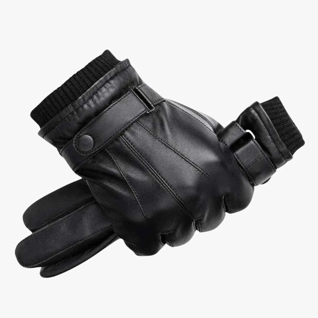Herenhandschoenen met drukknoopsluiting