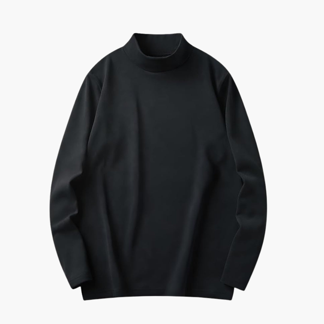 Haut femme col montant et manches longues
