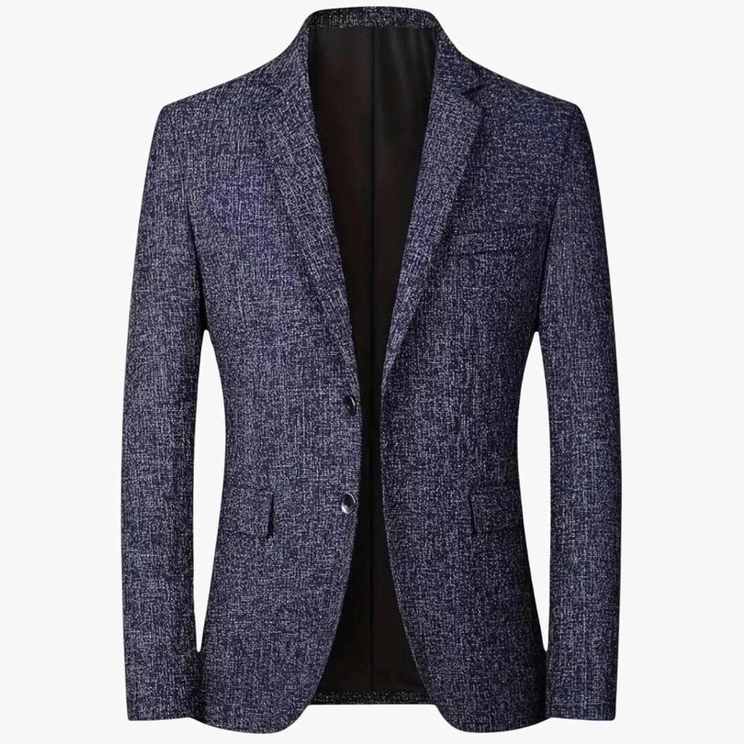 Men's blazer with notch lapel and double button