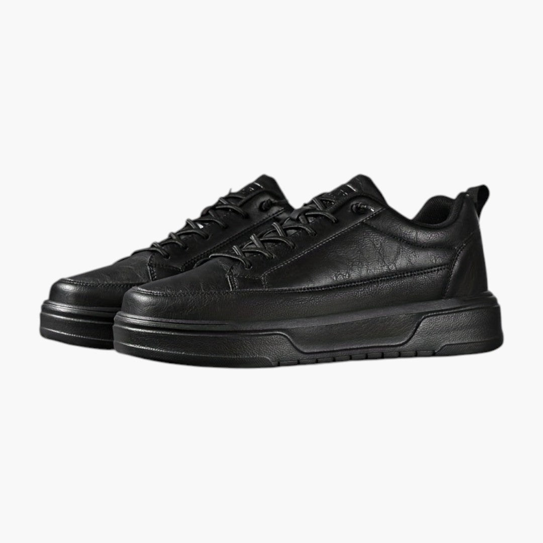 Homme Baskets Basses avec Fermeture Lacets et Semelle Épaisse
