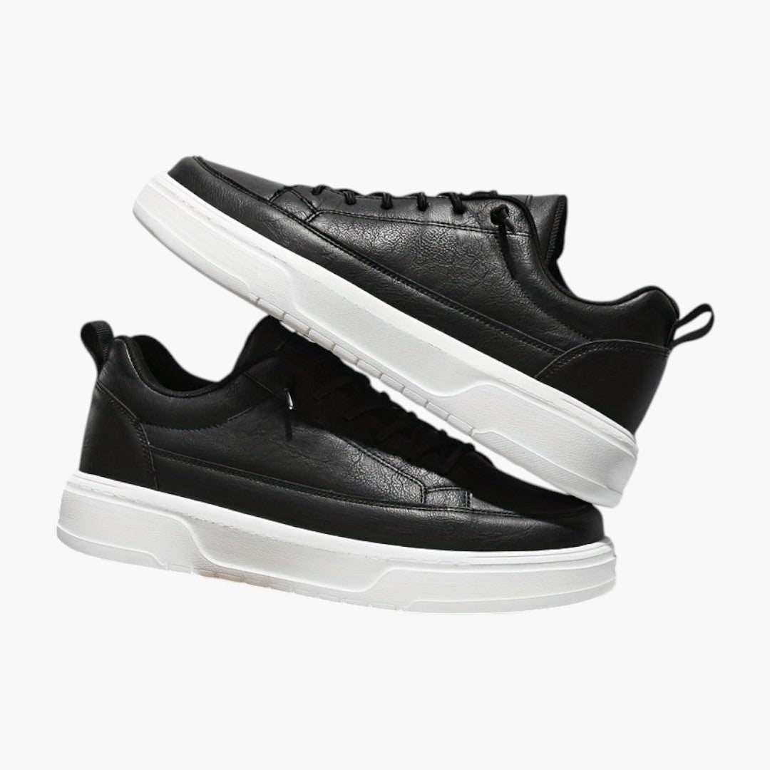 Homme Baskets Basses avec Fermeture Lacets et Semelle Épaisse