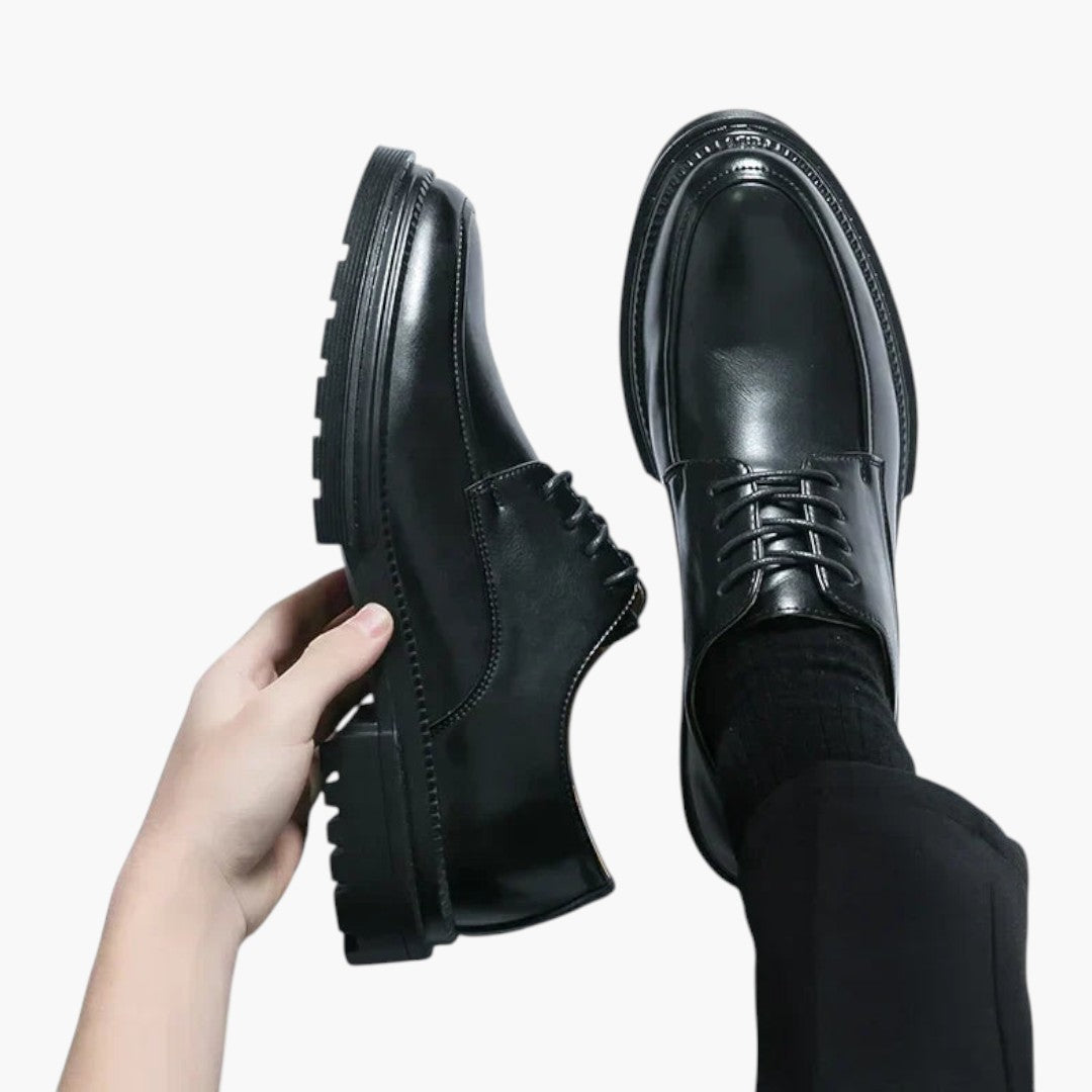 Sapatos Oxford para Homem com Fecho de Atacadores e Sola de Borracha
