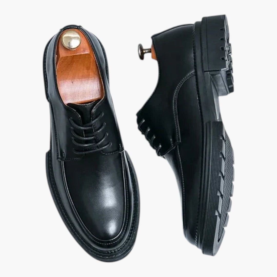 Sapatos Oxford para Homem com Fecho de Atacadores e Sola de Borracha