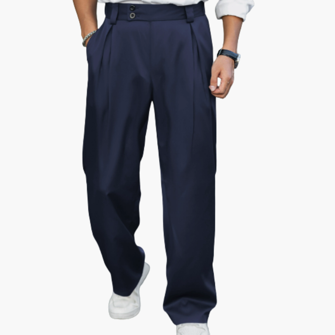 Pantaloni slim da uomo con taglio aderente per abbigliamento da ufficio