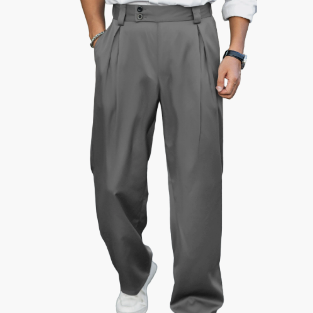 Pantaloni slim da uomo con taglio aderente per abbigliamento da ufficio