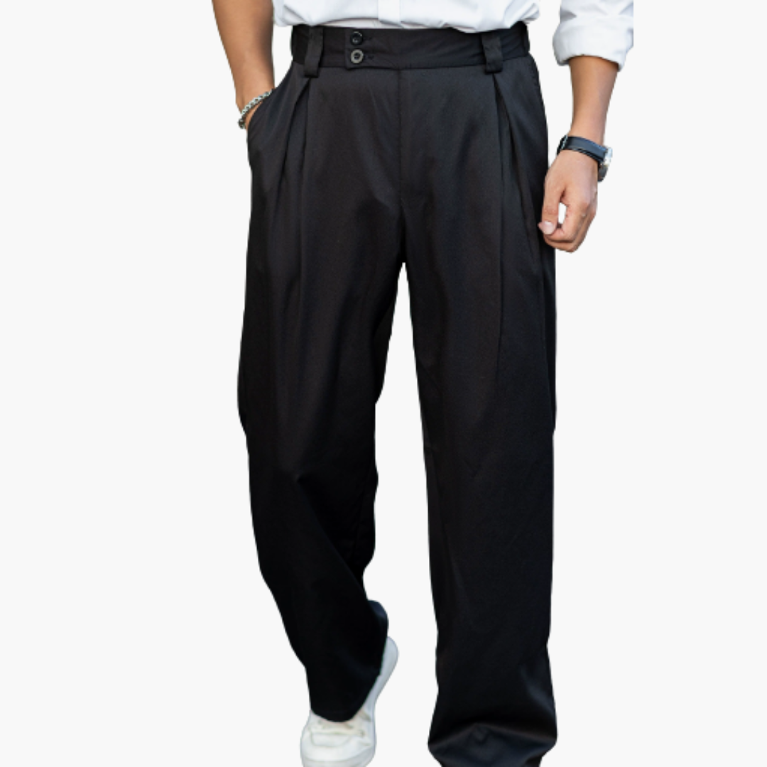 Pantaloni slim da uomo con taglio aderente per abbigliamento da ufficio