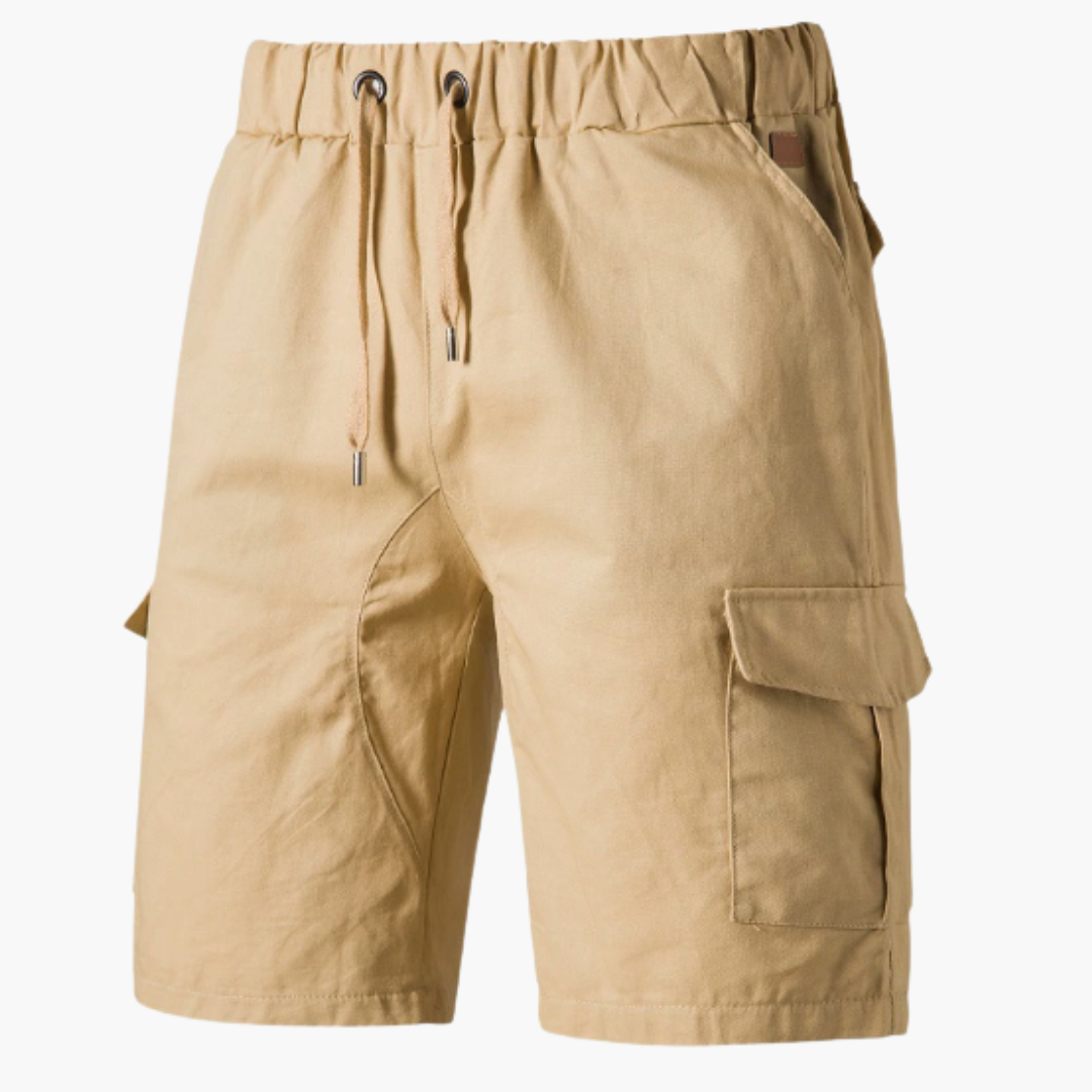 Homme bermuda cargo décontracté avec cordon pour week-end
