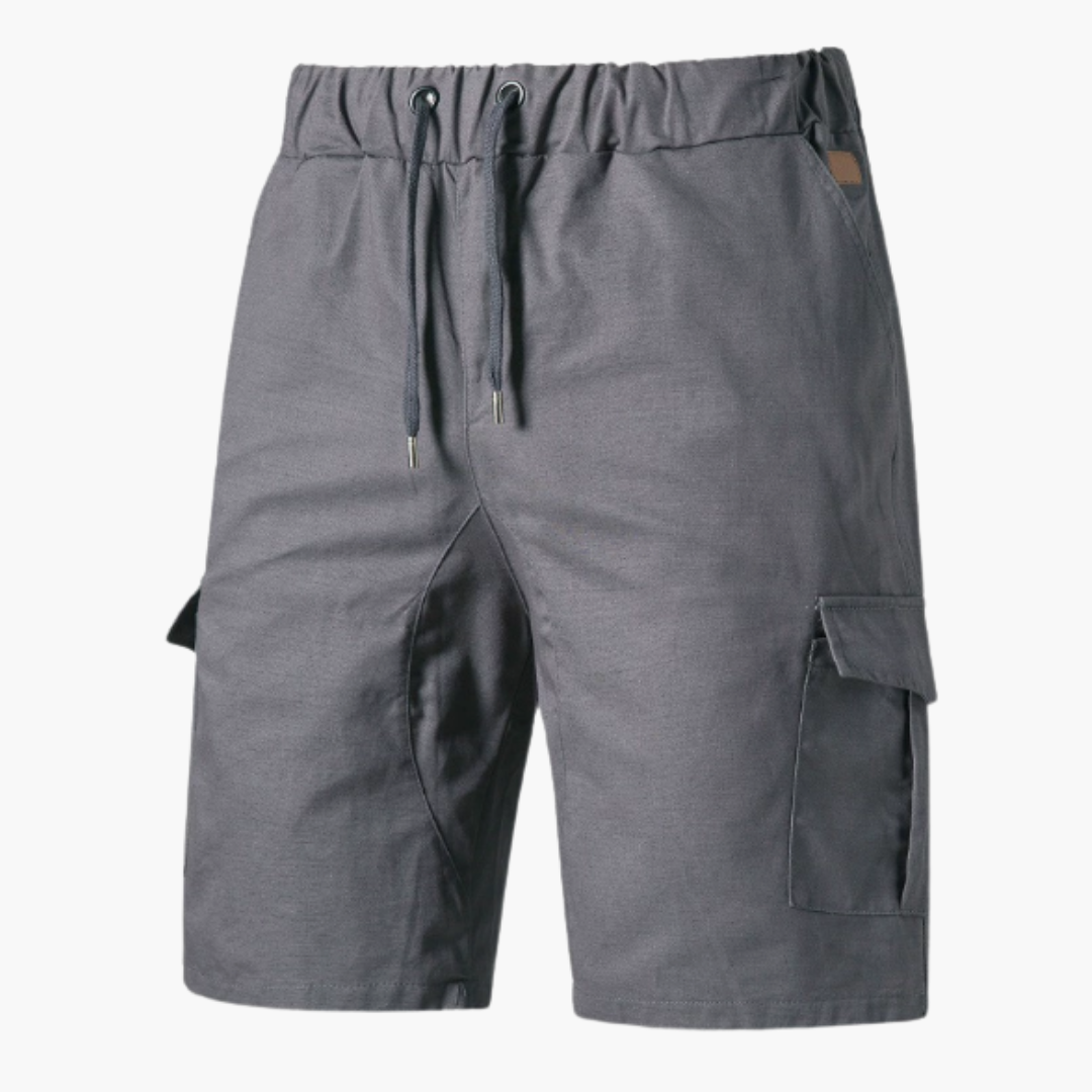 Homme bermuda cargo décontracté avec cordon pour week-end