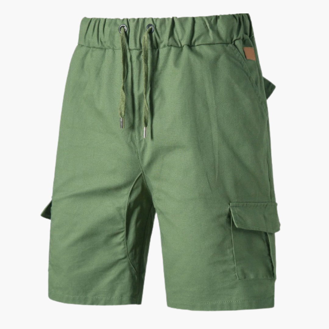 Homme bermuda cargo décontracté avec cordon pour week-end