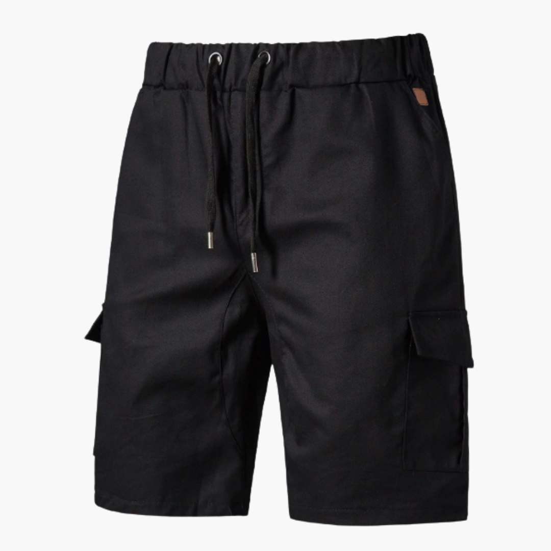 Homme bermuda cargo décontracté avec cordon pour week-end