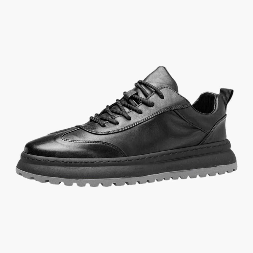 Hommes Baskets Basses avec Laçage Avant et Semelle Caoutchouc