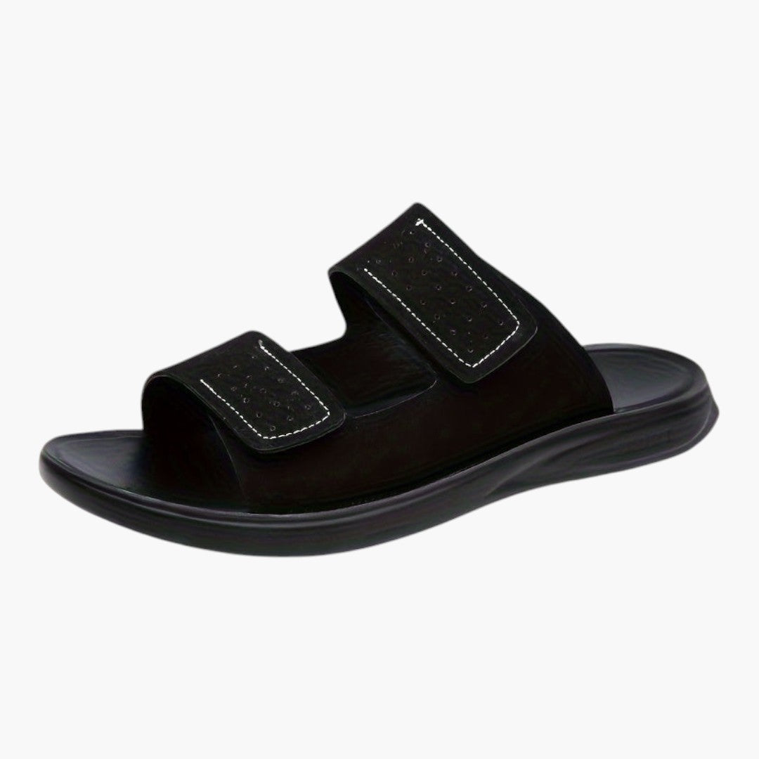 Hommes Chaussons Plates avec Dessus PU et Semelle EVA