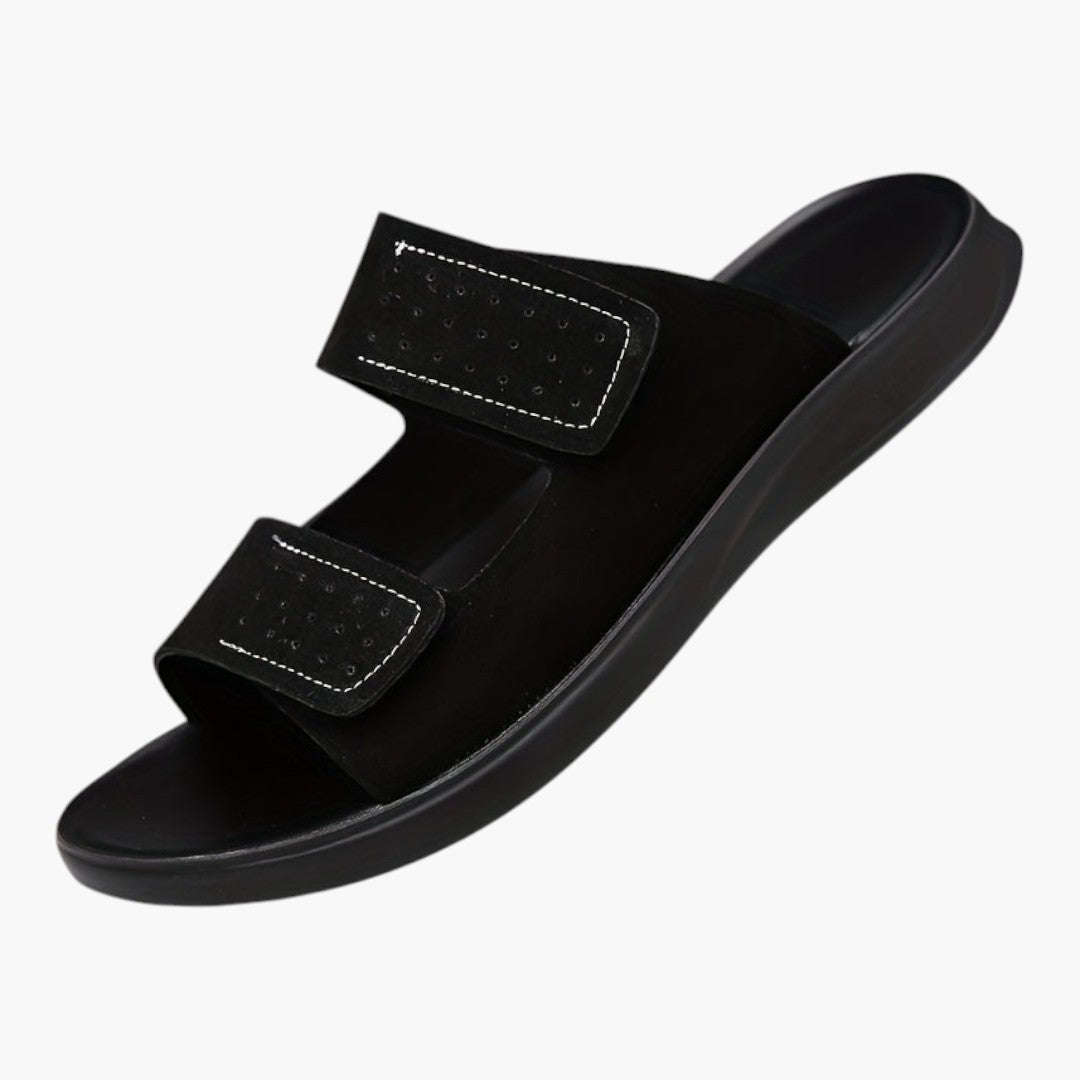 Hommes Chaussons Plates avec Dessus PU et Semelle EVA
