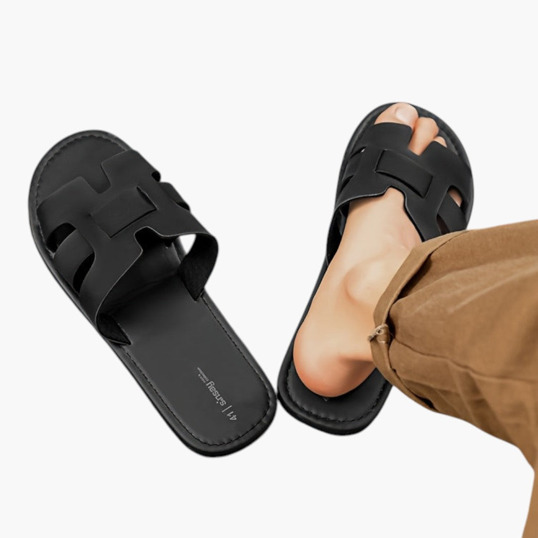 Hommes Chaussons avec Dessus PU et Semelle EVA
