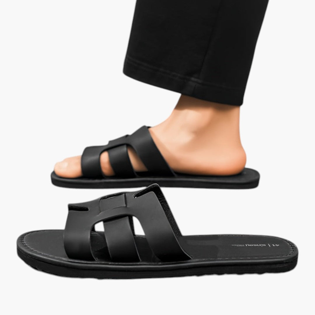 Hommes Chaussons avec Dessus PU et Semelle EVA