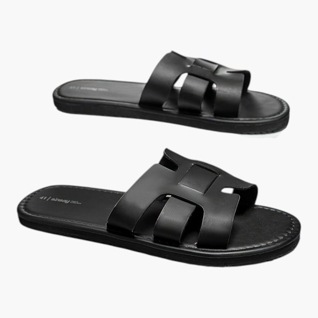 Hommes Chaussons avec Dessus PU et Semelle EVA