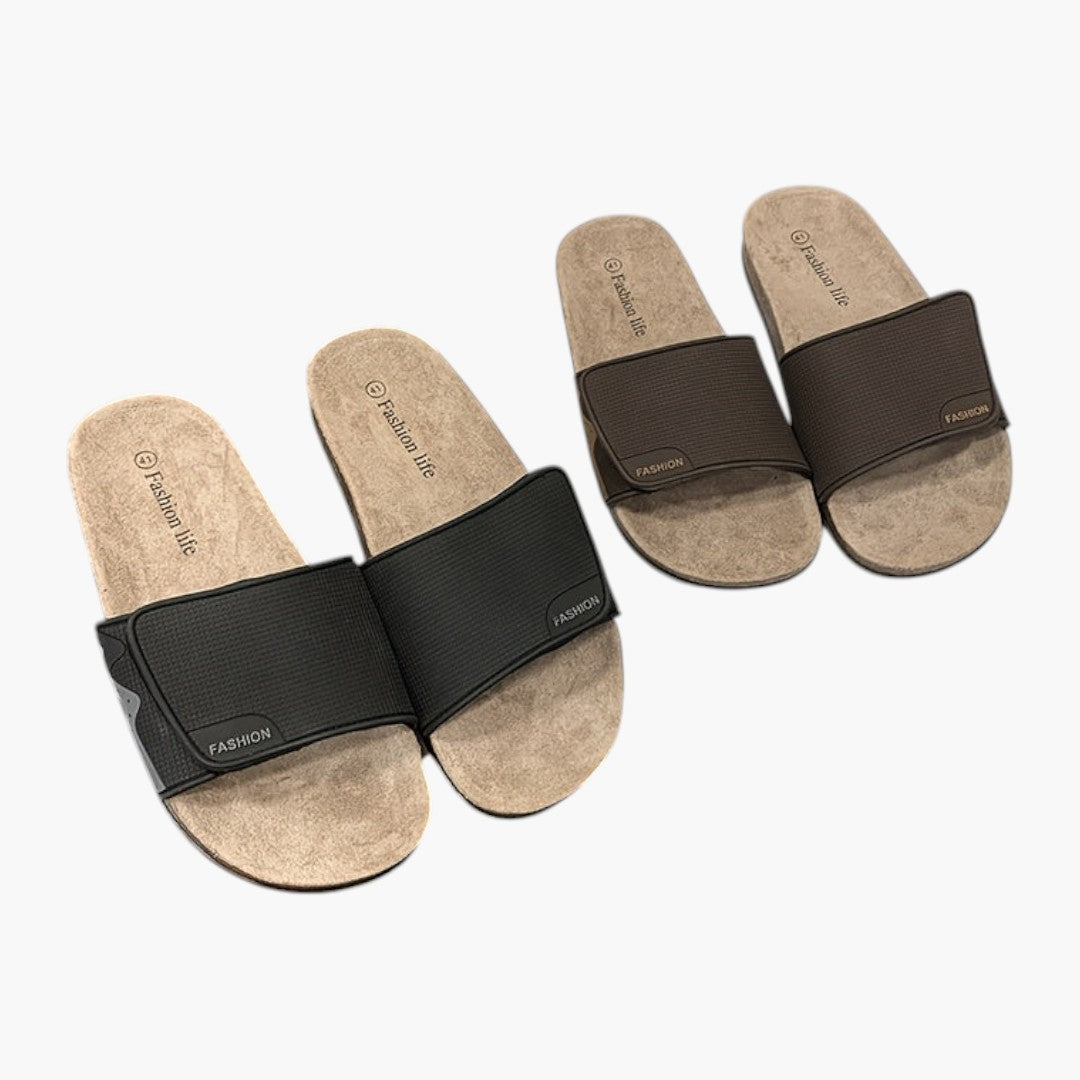Herenpantoffels met Verstelbare Sluiting en Antislipzool