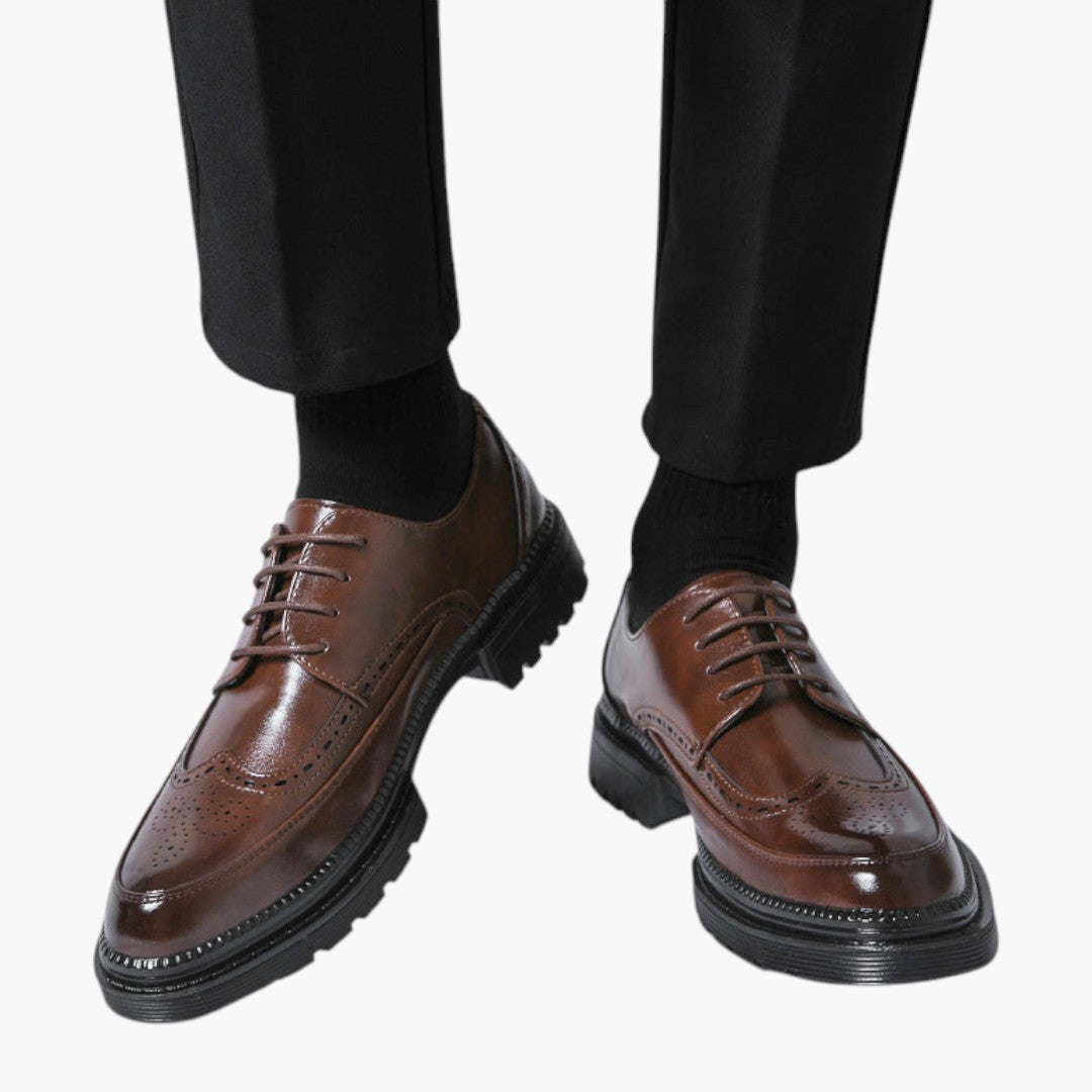 Hommes Chaussures Brogue avec Dessus PU et Semelle Caoutchouc