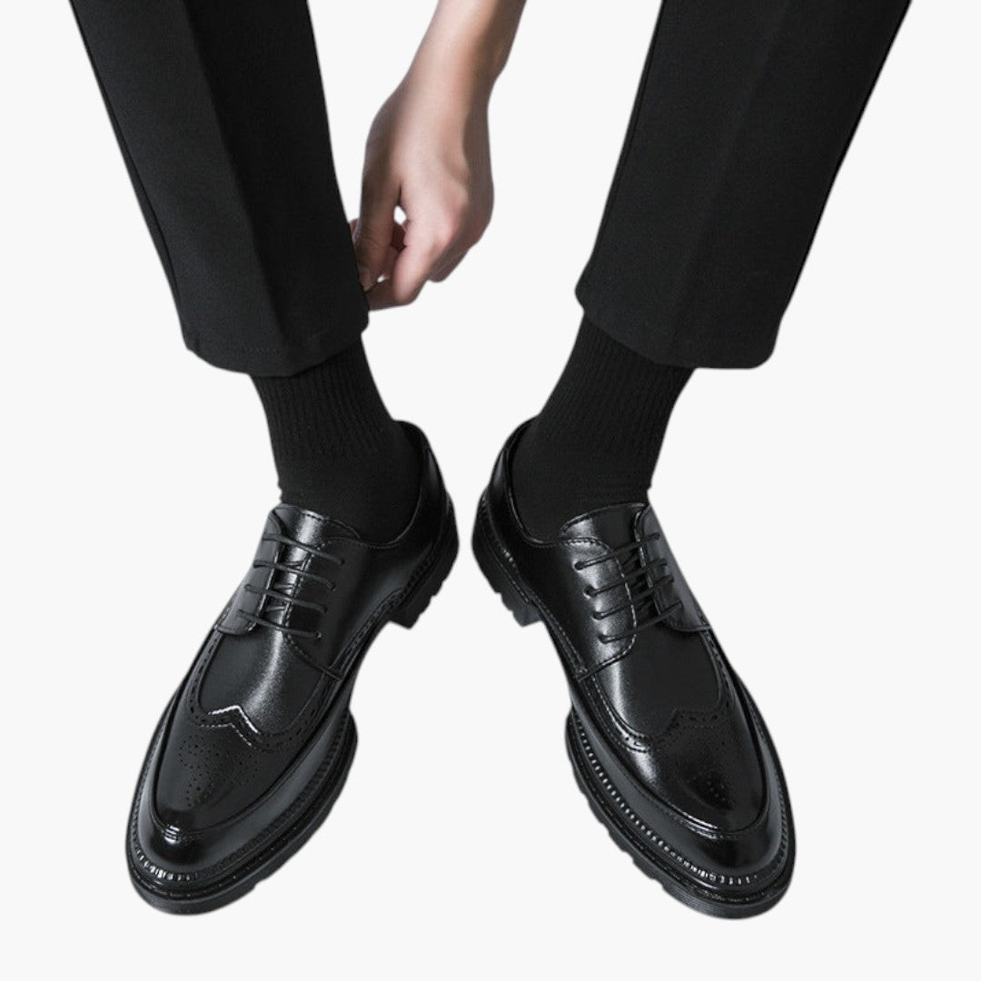 Hommes Chaussures Brogue avec Dessus PU et Semelle Caoutchouc