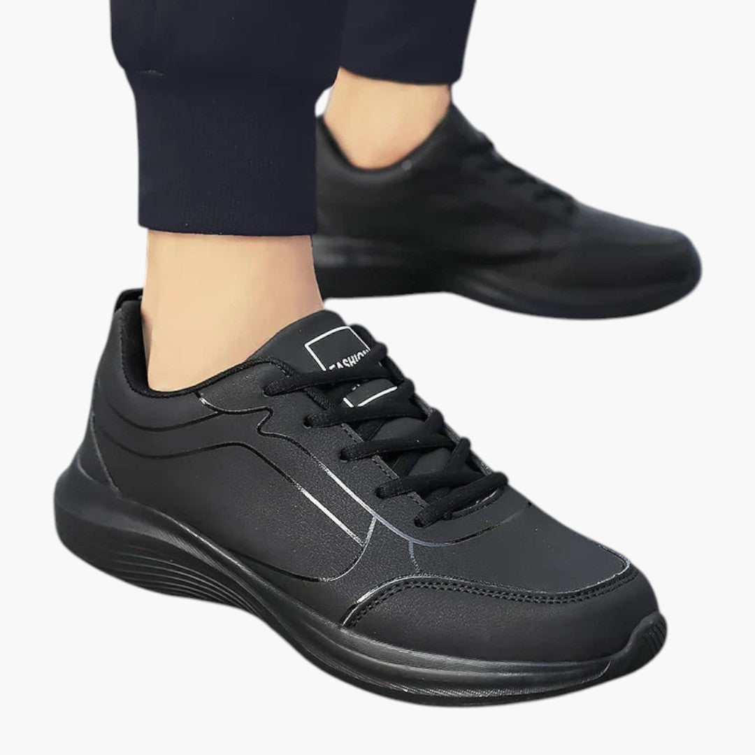 Hommes Chaussures de Sport a Tige en Cuir PU et Semelle Antidérapante