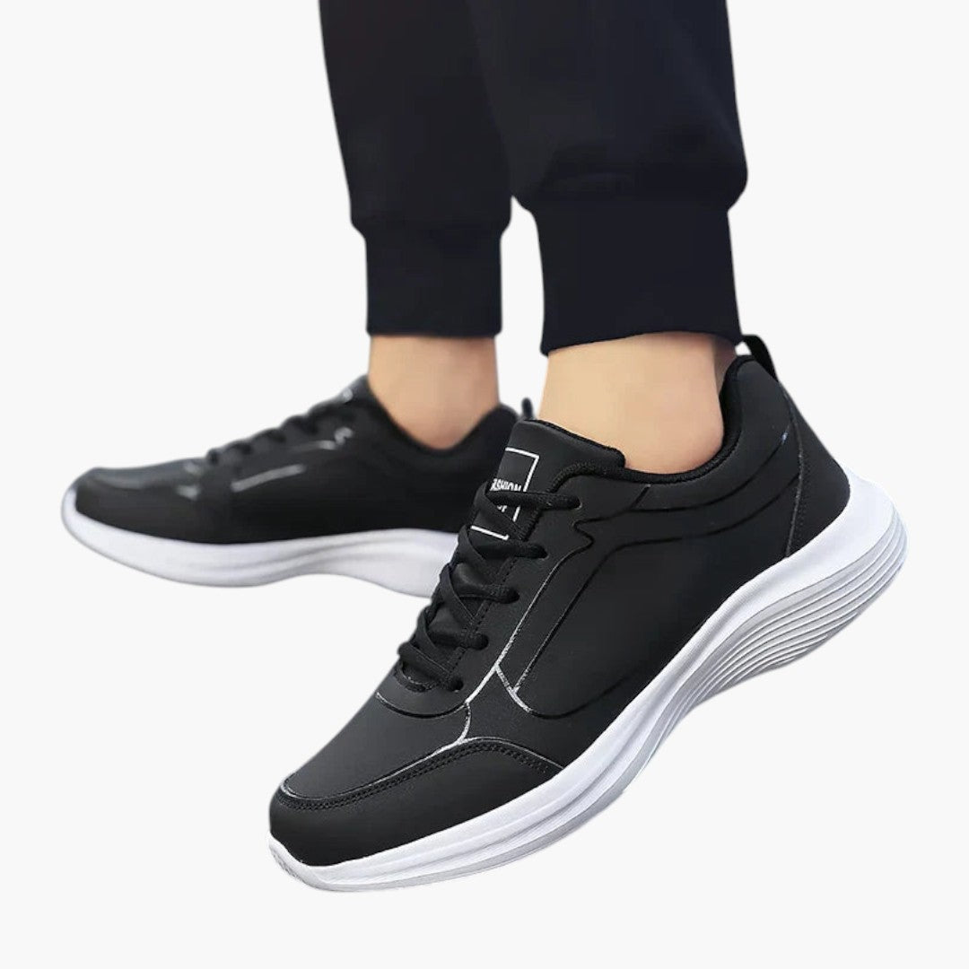 Hommes Chaussures de Sport a Tige en Cuir PU et Semelle Antidérapante