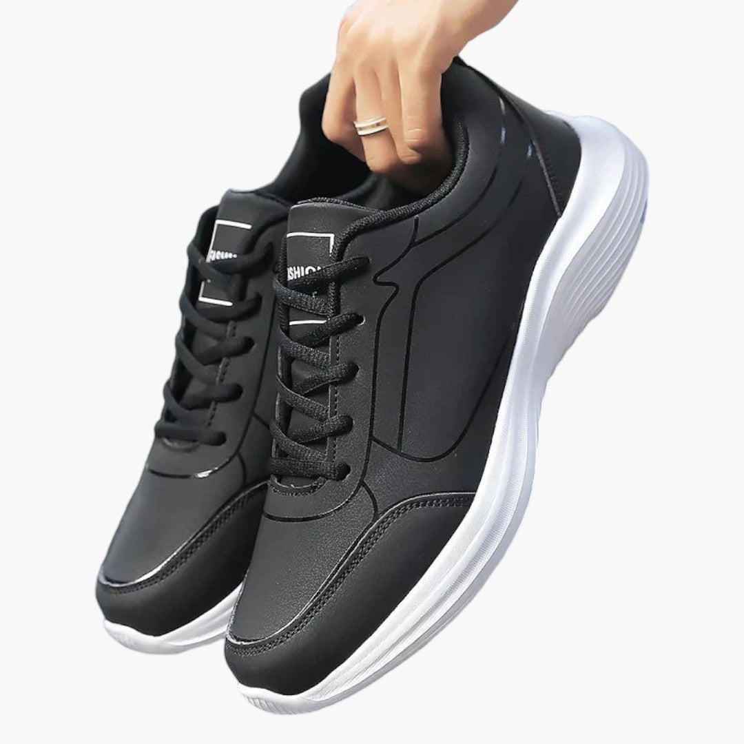 Hommes Chaussures de Sport a Tige en Cuir PU et Semelle Antidérapante
