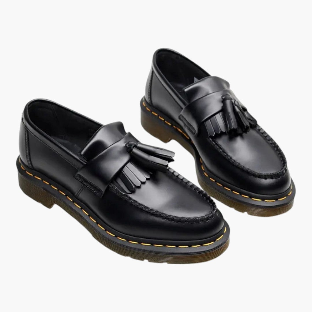 Hommes Confortables Mocassins avec Dessus en Cuir et Semelle Plate