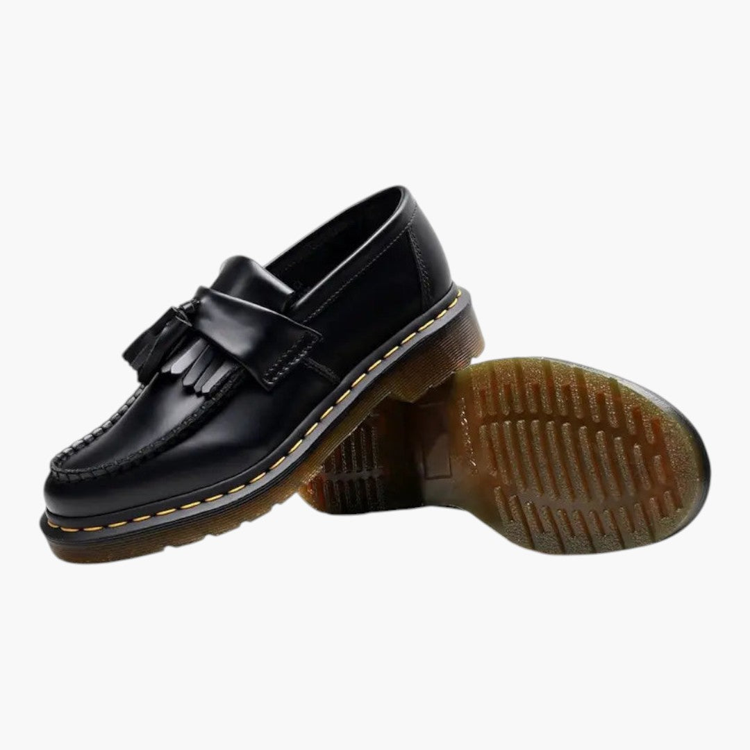 Hommes Confortables Mocassins avec Dessus en Cuir et Semelle Plate