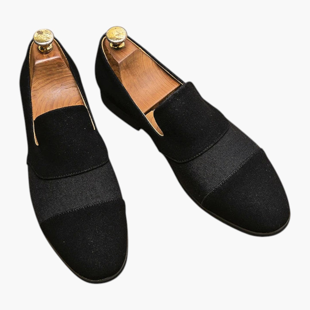Hommes Mocassins avec Dessus en Cuir et Finition Givrée