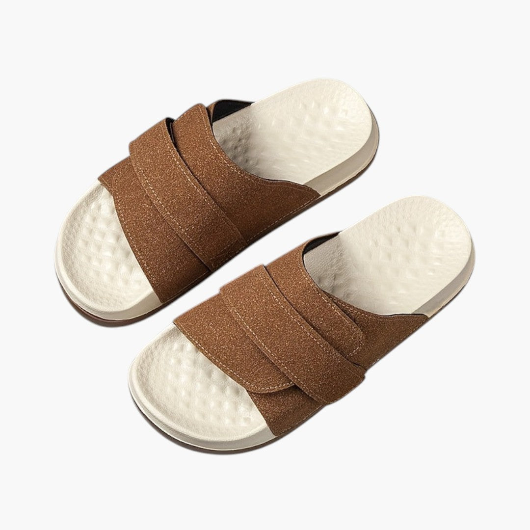 Hommes Pantoufles Sport a Fermeture Ajustable et Semelle EVA