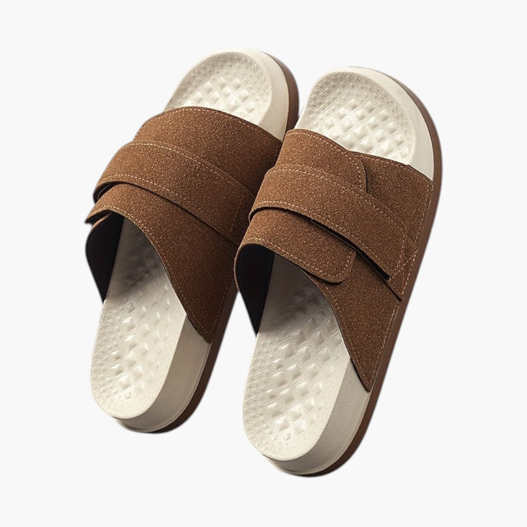 Hommes Pantoufles Sport a Fermeture Ajustable et Semelle EVA