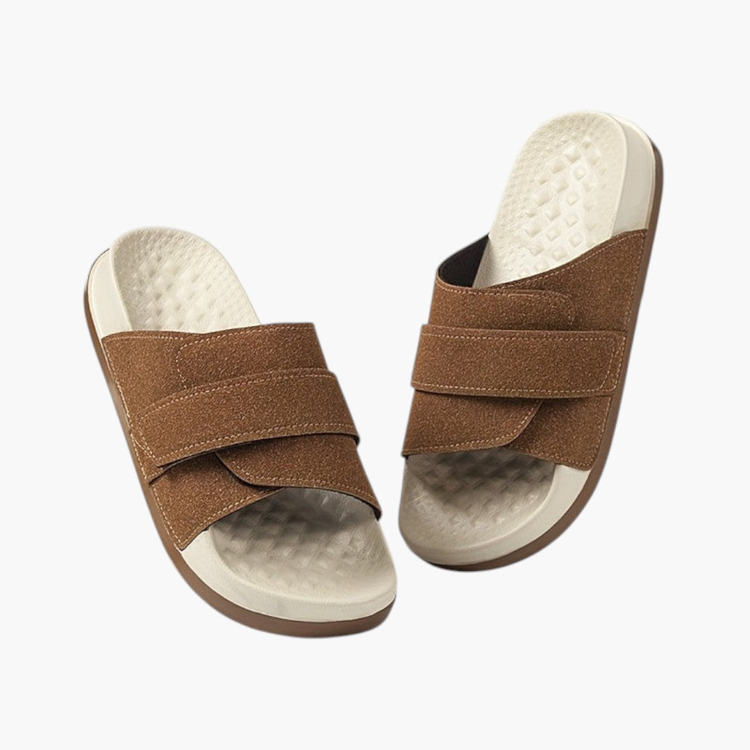 Hommes Pantoufles Sport a Fermeture Ajustable et Semelle EVA