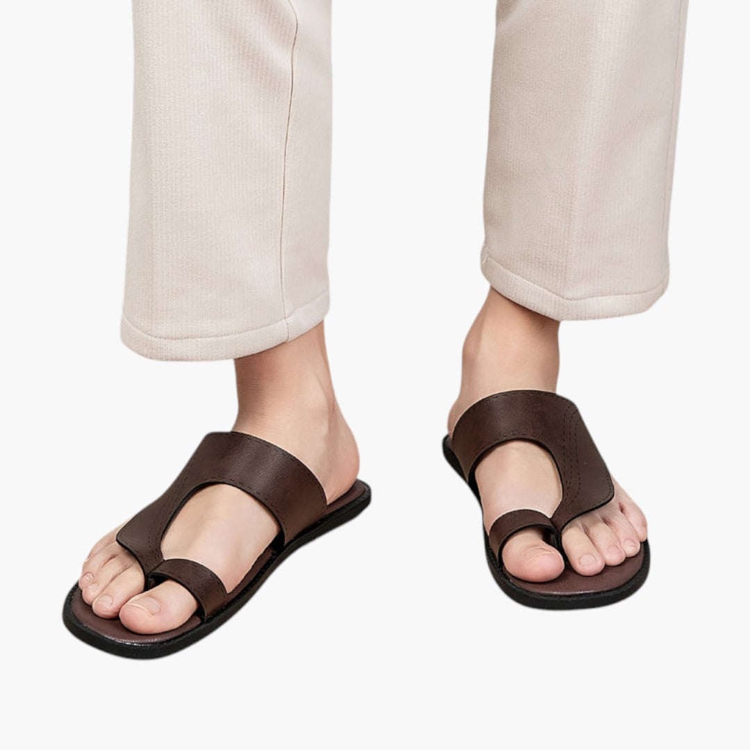 Hommes Sandales avec Dessus Microfibre et Semelle Caoutchouc