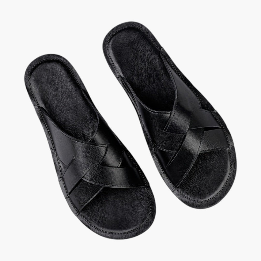 Hommes Sandales a Dessus Microfibre et Semelle Caoutchouc